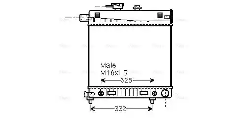 воден радиатор AVA QUALITY COOLING MSA2150