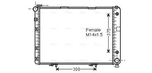 воден радиатор AVA QUALITY COOLING MSA2154