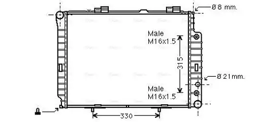 воден радиатор AVA QUALITY COOLING MSA2189