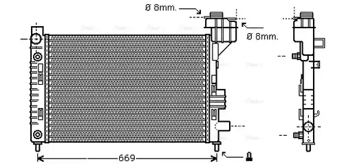 воден радиатор AVA QUALITY COOLING MSA2248