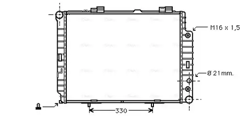 воден радиатор AVA QUALITY COOLING MSA2283