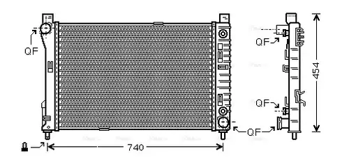 воден радиатор AVA QUALITY COOLING MSA2286