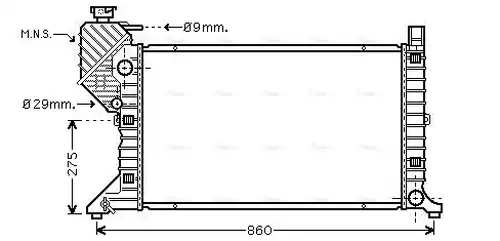 воден радиатор AVA QUALITY COOLING MSA2300