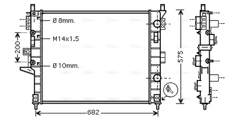 воден радиатор AVA QUALITY COOLING MSA2331