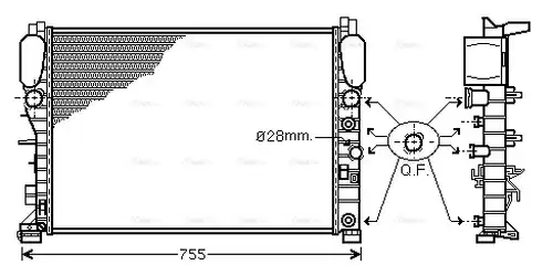 воден радиатор AVA QUALITY COOLING MSA2342