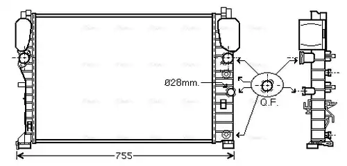 воден радиатор AVA QUALITY COOLING MSA2394