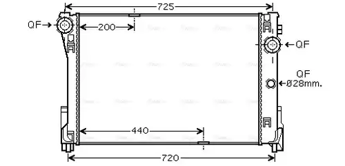 воден радиатор AVA QUALITY COOLING MSA2474