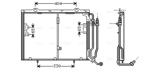 кондензатор, климатизация AVA QUALITY COOLING MSA5245