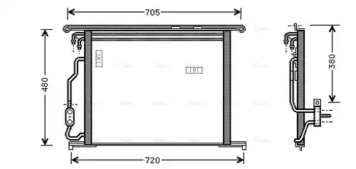 кондензатор, климатизация AVA QUALITY COOLING MSA5280