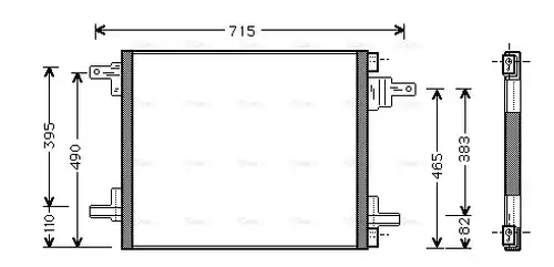 кондензатор, климатизация AVA QUALITY COOLING MSA5345