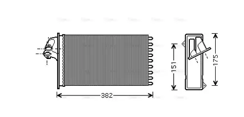 топлообменник, отопление на вътрешното пространство AVA QUALITY COOLING MSA6355