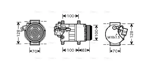 компресор за климатик AVA QUALITY COOLING MSAK404