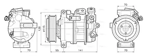 компресор за климатик AVA QUALITY COOLING MSAK786