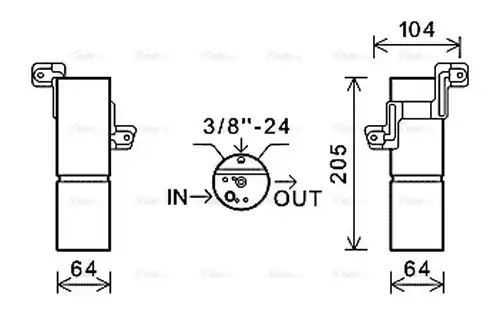 изсушител, климатизация AVA QUALITY COOLING MSD598