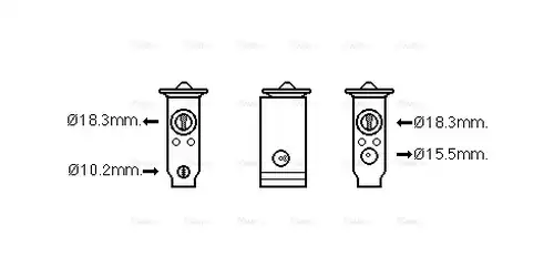 разширителен клапан, климатизация AVA QUALITY COOLING MT1250