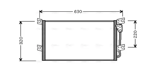 кондензатор, климатизация AVA QUALITY COOLING MT5154