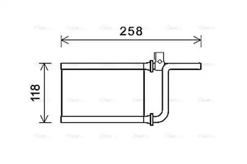 топлообменник, отопление на вътрешното пространство AVA QUALITY COOLING MTA6254