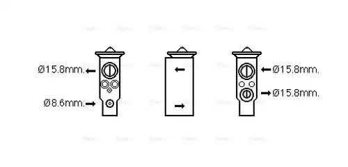 разширителен клапан, климатизация AVA QUALITY COOLING MZ1257