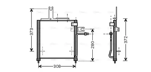 кондензатор, климатизация AVA QUALITY COOLING MZ5156