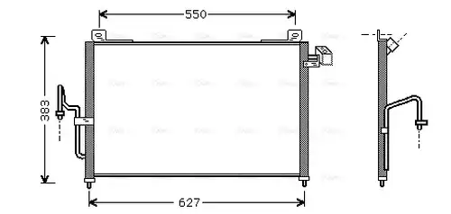 кондензатор, климатизация AVA QUALITY COOLING MZ5159