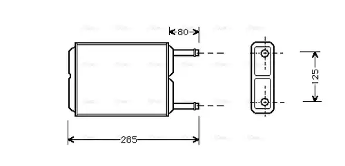 топлообменник, отопление на вътрешното пространство AVA QUALITY COOLING MZ6123