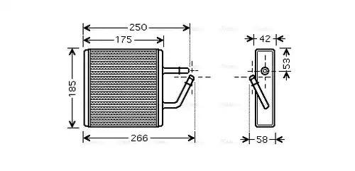 топлообменник, отопление на вътрешното пространство AVA QUALITY COOLING MZ6194