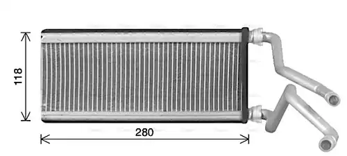 топлообменник, отопление на вътрешното пространство AVA QUALITY COOLING MZ6298