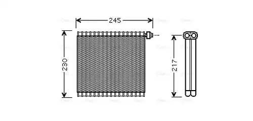 изпарител, климатична система AVA QUALITY COOLING MZV217