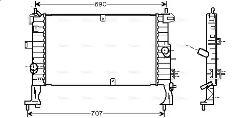 воден радиатор AVA QUALITY COOLING OL2346