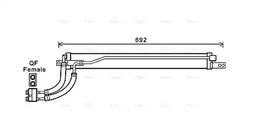 маслен радиатор, автоматична трансмисия AVA QUALITY COOLING OL3675