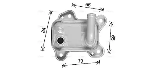 маслен радиатор, двигателно масло AVA QUALITY COOLING OL3715