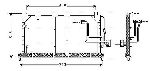 кондензатор, климатизация AVA QUALITY COOLING OL5224