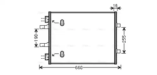 кондензатор, климатизация AVA QUALITY COOLING OL5480