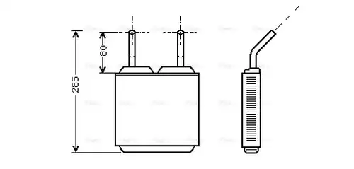 топлообменник, отопление на вътрешното пространство AVA QUALITY COOLING OL6115