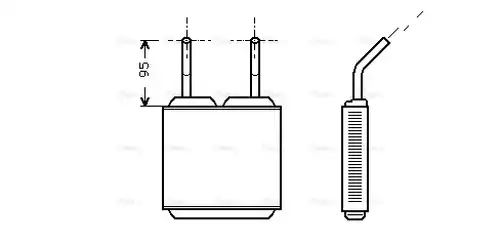 топлообменник, отопление на вътрешното пространство AVA QUALITY COOLING OL6160