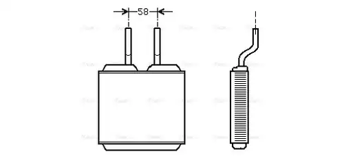 топлообменник, отопление на вътрешното пространство AVA QUALITY COOLING OL6197