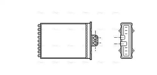 топлообменник, отопление на вътрешното пространство AVA QUALITY COOLING OL6217