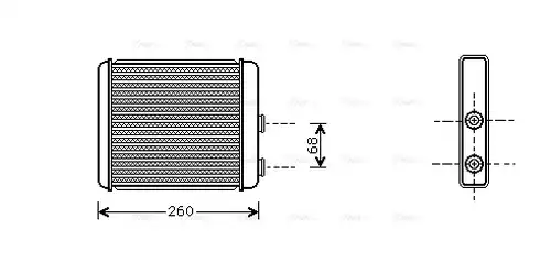 топлообменник, отопление на вътрешното пространство AVA QUALITY COOLING OL6259