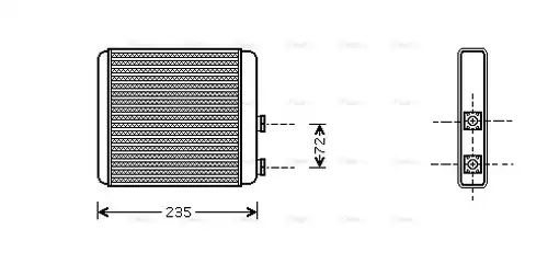 топлообменник, отопление на вътрешното пространство AVA QUALITY COOLING OL6321