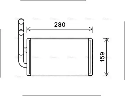 топлообменник, отопление на вътрешното пространство AVA QUALITY COOLING OL6570