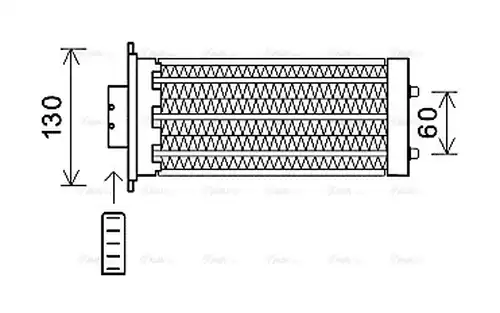 топлообменник, отопление на вътрешното пространство AVA QUALITY COOLING OL6573