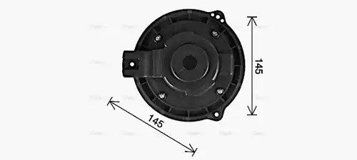 вентилатор вътрешно пространство AVA QUALITY COOLING OL8728