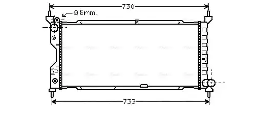 воден радиатор AVA QUALITY COOLING OLA2185