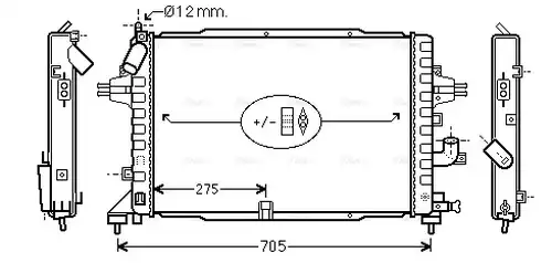 воден радиатор AVA QUALITY COOLING OLA2383