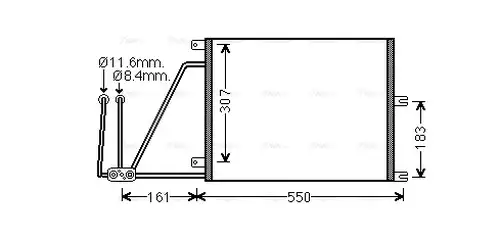 кондензатор, климатизация AVA QUALITY COOLING OLA5265