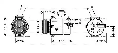 компресор за климатик AVA QUALITY COOLING OLAK279