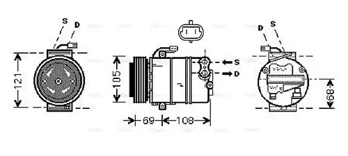 компресор за климатик AVA QUALITY COOLING OLK358