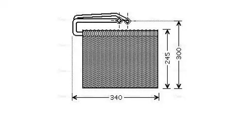 изпарител, климатична система AVA QUALITY COOLING OLV399