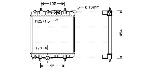 воден радиатор AVA QUALITY COOLING PE2243