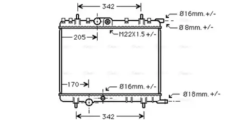 воден радиатор AVA QUALITY COOLING PE2300